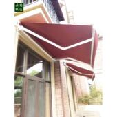 伸缩雨棚户外阳台遮阳防风防雨电动隔热遮阳伞窗帘庭院遮阳伞