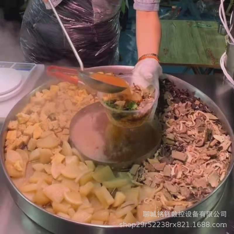 港式喷泉牛杂摆摊设备网红流动美食小吃推车不锈钢厂家保教技术