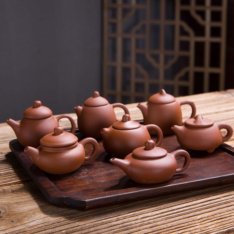 茶壶一人对嘴迷你紫砂小茶壶可养可玩指尖壶茶宠茶玩功夫茶具配件