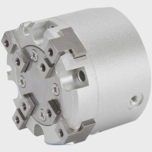 亚德客气动手指气缸hfcy16/20/25/32/40/50/63平行爪三开闭气缸