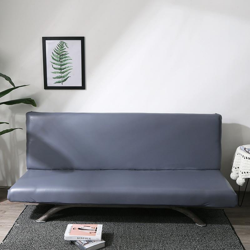 y0ez无扶手卡座沙发罩折叠沙发床套全包弹力pu皮防水沙发垫套批