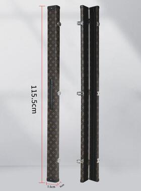 台球杆盒一体杆双槽3/4杆盒1/2塑钢分体中美式盒pu外皮盒海绵配件