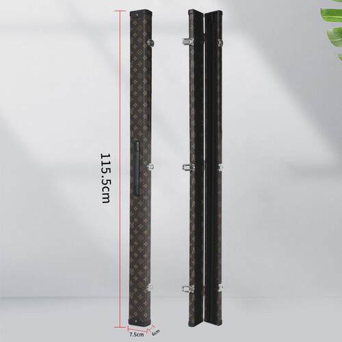 台球杆盒中杆双槽3/4杆盒1/2盒分体一体美式塑钢pu外皮盒海绵配件