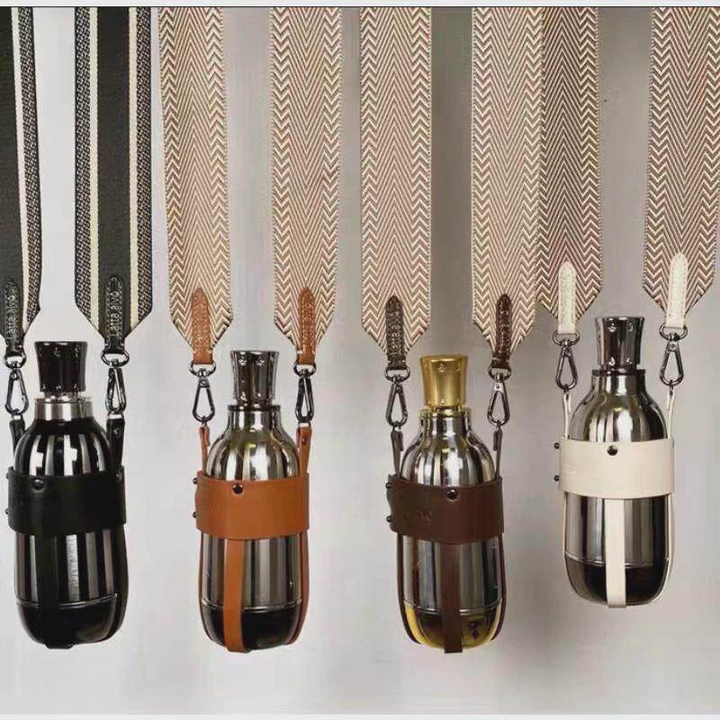 斜挎式保温杯套背带时尚PU皮革户外通用便携水杯水壶手提保护套,餐饮具,杯套,淘宝优惠券,粉丝福利购,淘宝优惠卷