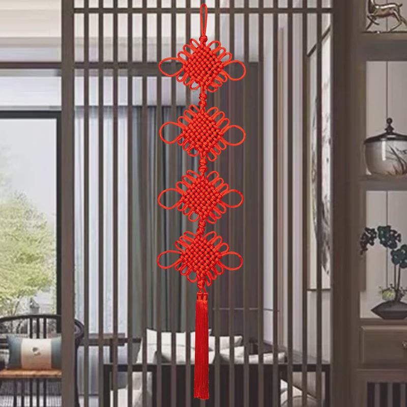 线绳中国结挂件长串客厅大号高档红色装饰乔迁门上挂饰编织用品