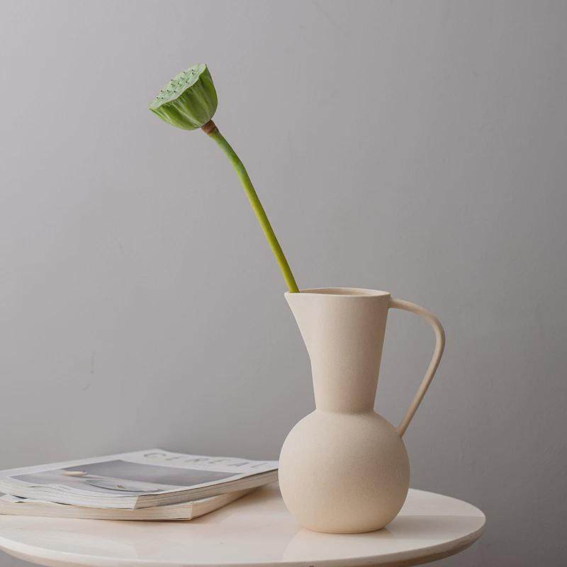 北欧陶瓷桌子小花瓶摆件插花客厅电视柜餐桌干花家居装饰品简约,家居饰品,装饰摆件,淘宝优惠券,粉丝福利购,淘宝优惠卷