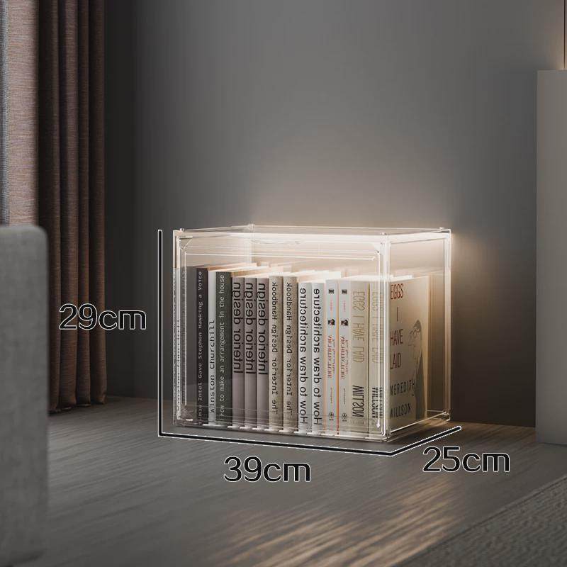 展示柜书架收纳架亚克力书架窄柜防尘书柜置物透明客厅落地置物柜,住宅家具,单个书柜,淘宝优惠券,粉丝福利购,淘宝优惠卷