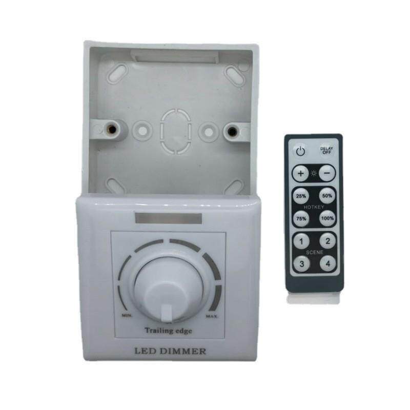 LED后切调光开关86型调光面板200W400w600w100-240V可控硅调光器