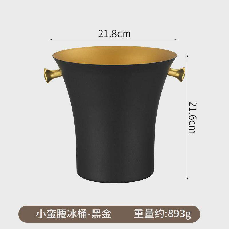 不锈钢鹿角冰桶酒吧红酒耳桶金色鹿香槟冰桶锤点香槟桶现代冰酒器