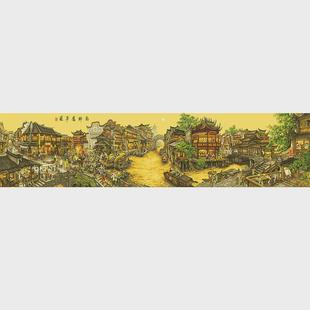 南乡旧梦图十字绣2024新款线绣风景高端大气经典名画客厅收藏手工