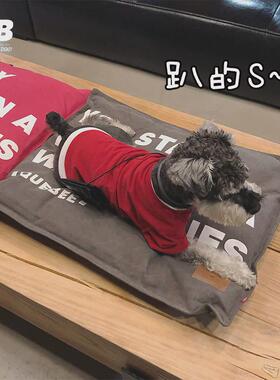 qb狗狗睡垫垫帆布耐撕咬宠物窝四季春夏可拆洗狗窝猫窝睡觉狗垫子