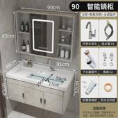 实木浴室柜组合一体陶瓷洗衣盆卫生间阳台带挂式 洗衣池洗衣盆新品