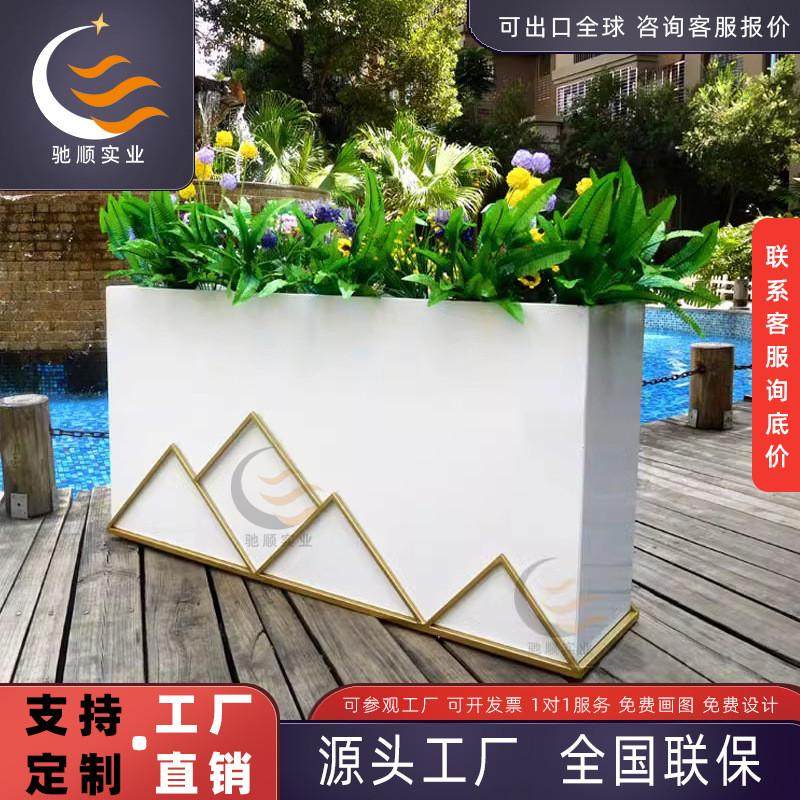 玻璃钢花箱商场酒店线条方形花盆户外步行街创意条纹美陈铁艺花钵,鲜花速递/花卉仿真/绿植园艺,花盆,淘宝优惠券,粉丝福利购,淘宝优惠卷