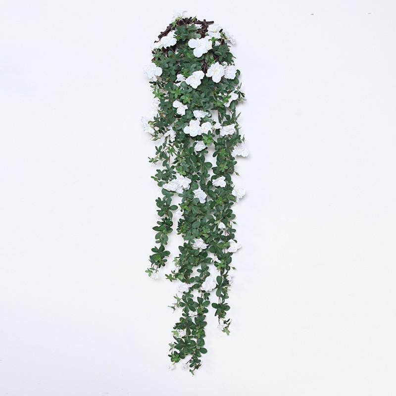 仿真花壁挂花藤家居装饰紫藤假花吊映山红软装挂墙花绢花