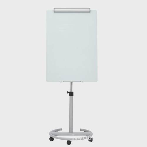 厂家直供移动圆盘支架磁性钢化玻璃板办公培训会议儿童家用书写板