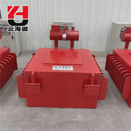 RCDE系列油冷悬挂式电磁除铁器强磁磁选器磁分离器磁选机厂家