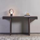 意式 客厅实木靠墙后现代小户型家用高端端景台 轻奢极简玄关台新款