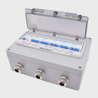 盒室外防水pz30铸铝配电箱空开回路箱ip67户外防水铸铝明装