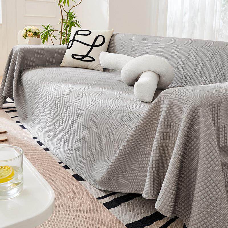 冰丝沙发垫ins风简约沙发毯盖布夏季夏季夏天款全包万能沙发套罩