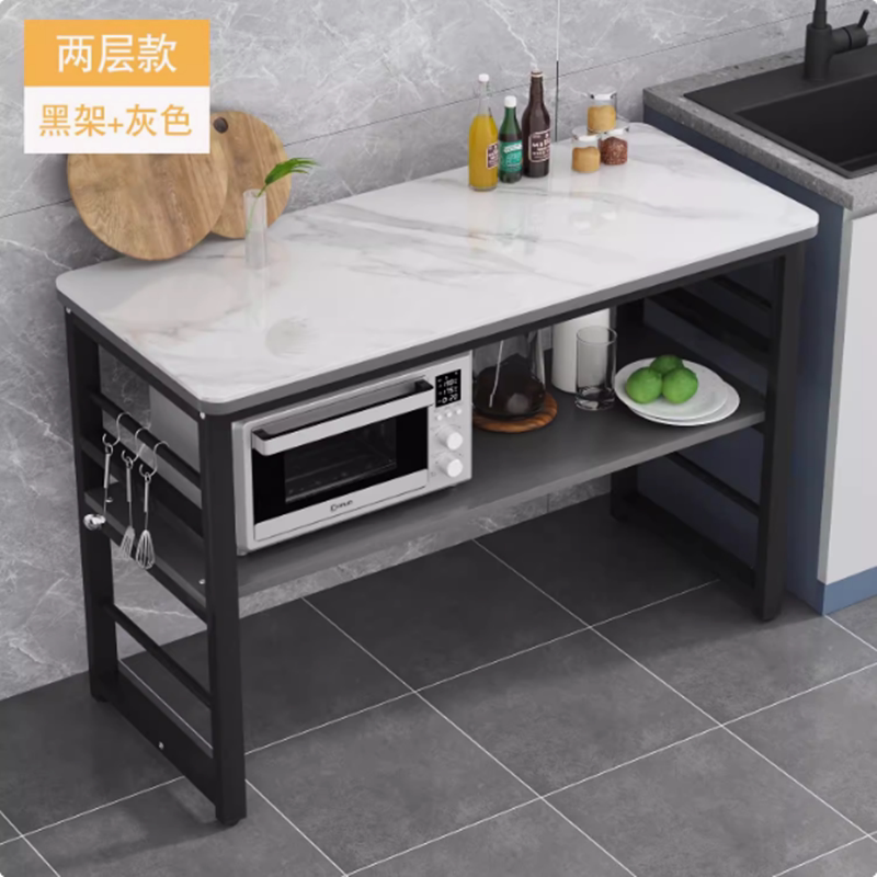 【立减45】厨房微波炉置物架岩板台面切菜桌家用操作台置物架落地
