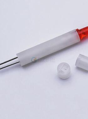 f3f4f5led灯珠8mm间隔离柱白色尼龙灯柱垫高垫套灯珠发光二极管