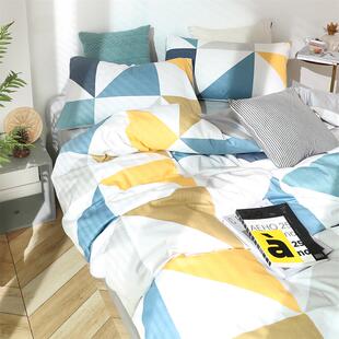 tuf41004四件套简约床上用品被套床单人学生宿舍三件套床