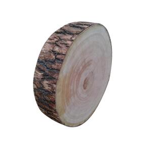 柳木带皮剁肉家用厨房墩子圆形菜墩实木加厚砧板菜板商用案板整木