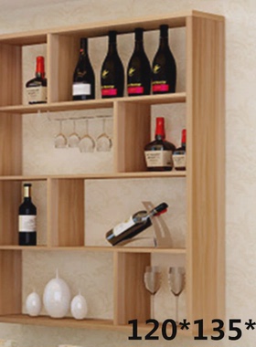 7wlo餐厅书架置物架酒店酒架壁挂柜酒柜壁挂隔板装饰饭店多层