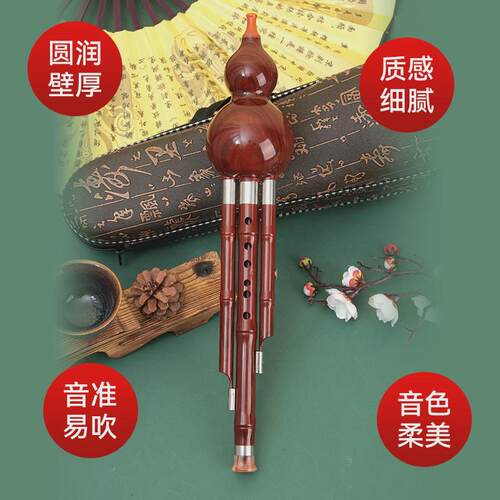 初学三铜树脂塑料葫芦丝双音葫芦丝c降b调现货型校园学生乐器