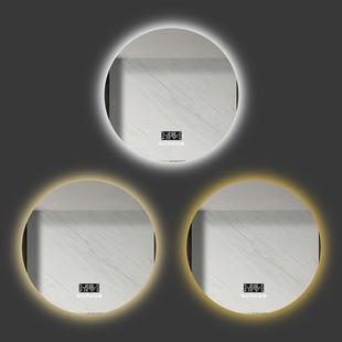 圆形镜子挂墙智能浴室镜酒店卫生间带灯led触摸屏感应防雾壁新品