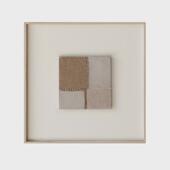 壁画赤贫风 饰画原木风手绘客厅卧室法式 日式 肌理油画挂画侘寂风装