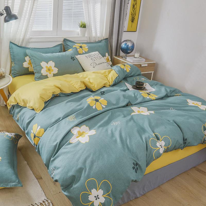 学生宿舍六件套员工床上用品床单被套套装被子床垫褥全套