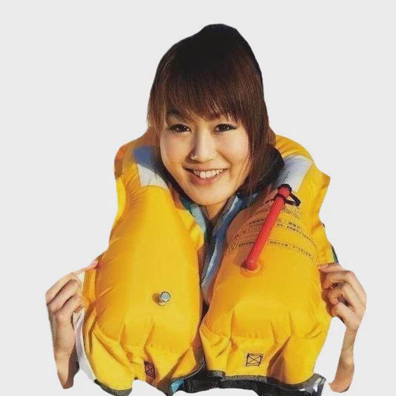 厂家直供便携式大浮力充气救生衣成人儿童防汛气胀救生衣式ccs证