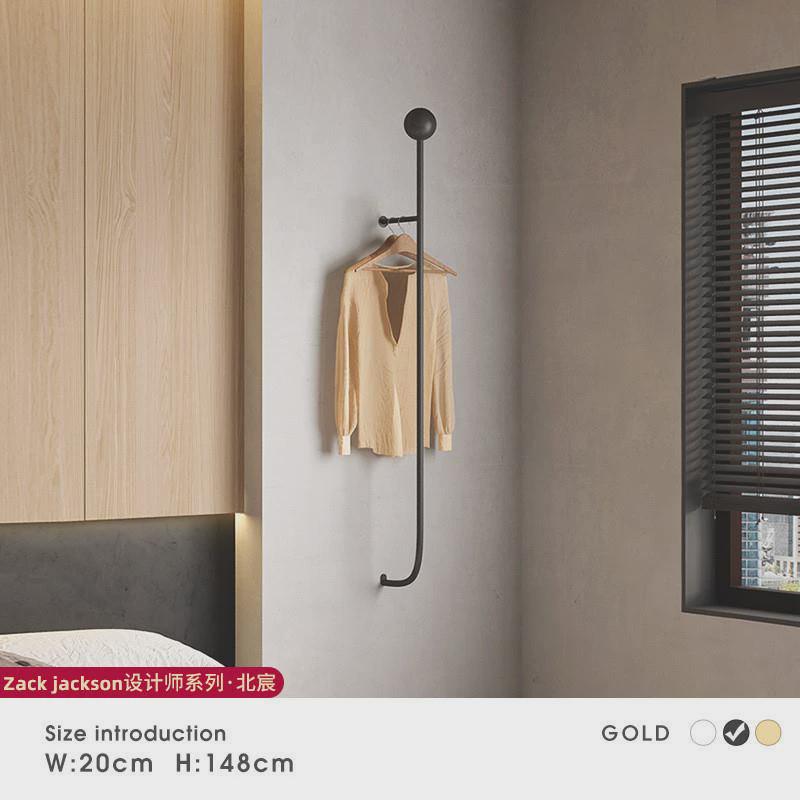 北欧铁艺墙上挂衣架简易卧室挂墙衣帽架酒店墙面民宿入户多功能
