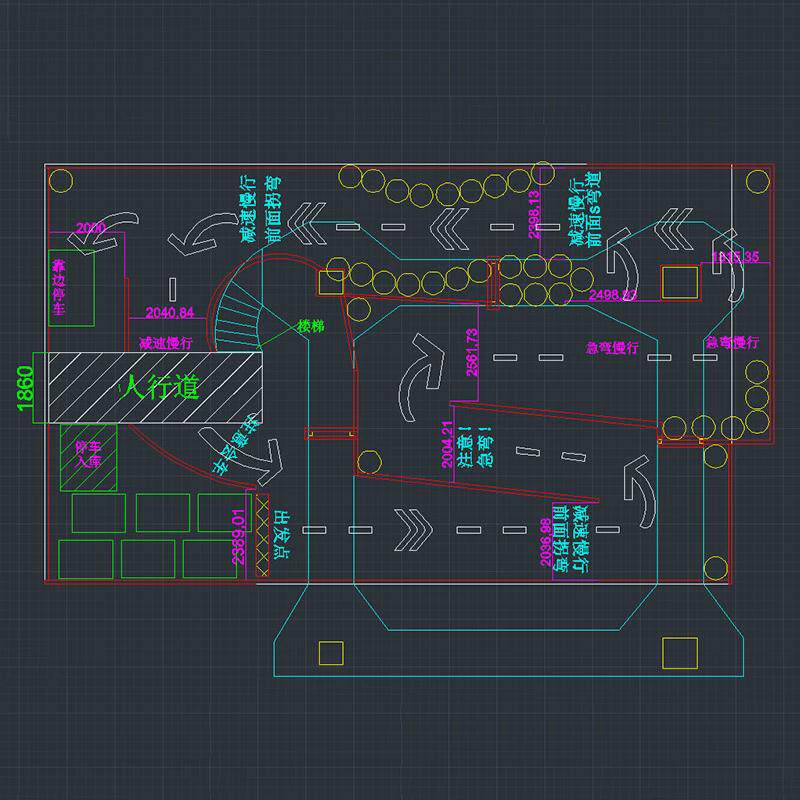 товар из китая 成人卡丁车赛道设计场地规划cad设计图水马摆放图俱乐部越野赛车