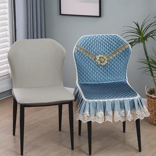 gz6m蝴蝶椅子套罩轻奢弧形餐桌一体家用餐座椅靠背椅垫保护凳子套