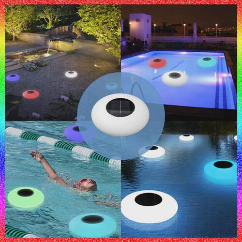 灯泳池水漂灯户外防水草坪庭院七彩发光led太阳能漂浮新品