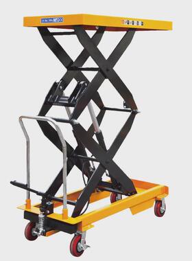 双叉1.5吨手动平台车剪叉平台车脚踩液压升降升降车pts1500