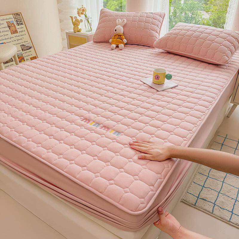 大豆夹棉床笠单件夏季床垫保护罩榻榻米床垫套防尘床笠罩四季通用