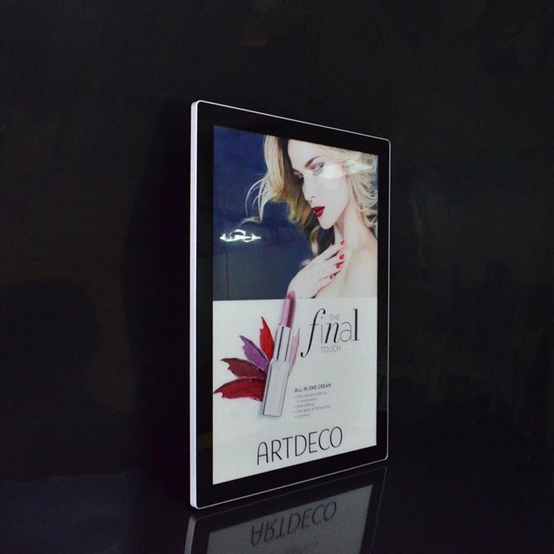 新款款圆角磁吸灯箱电梯楼宇广告宣传灯箱铝合金边框led灯箱批发