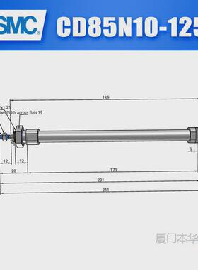 气缸迷你smcc85n/cd85n10/12-10/25/40/50/80/100/125/160/200
