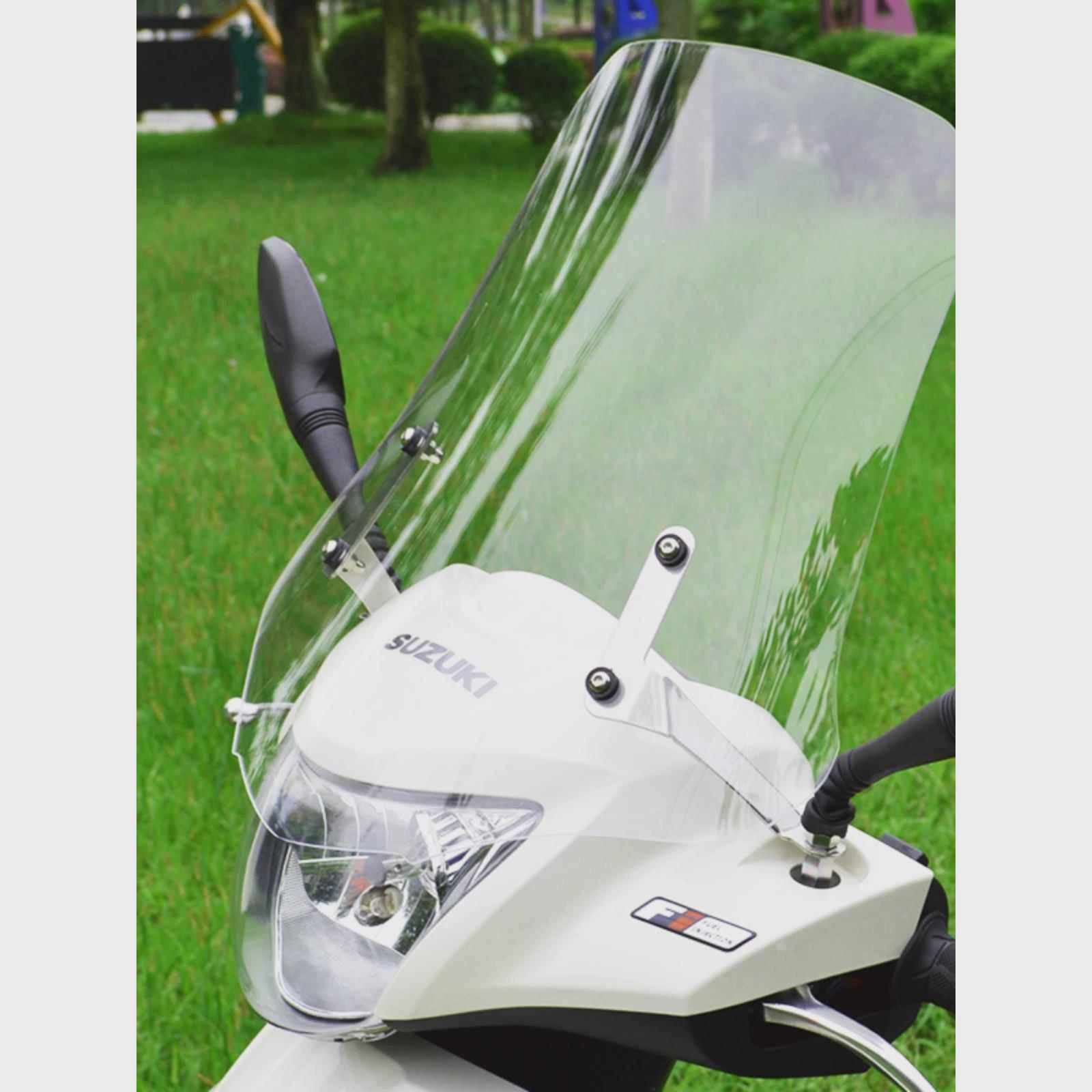 电动车前挡风板电瓶车挡风玻璃加厚透明踏板摩托车风挡镜有机玻璃