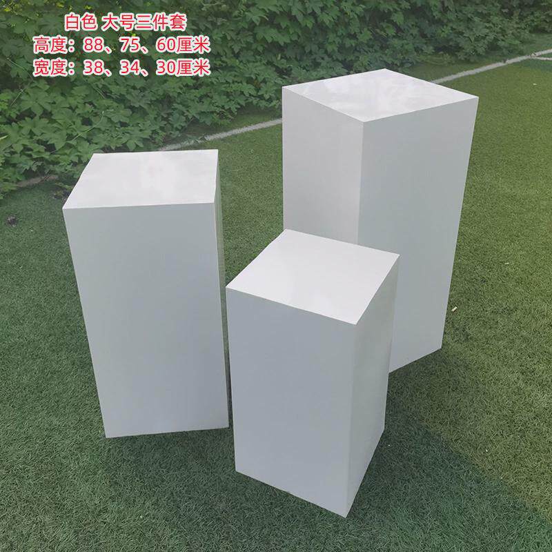 d!铁艺方柱甜品台柱子婚庆道具立柱展示台婚礼路引装饰摆件布置