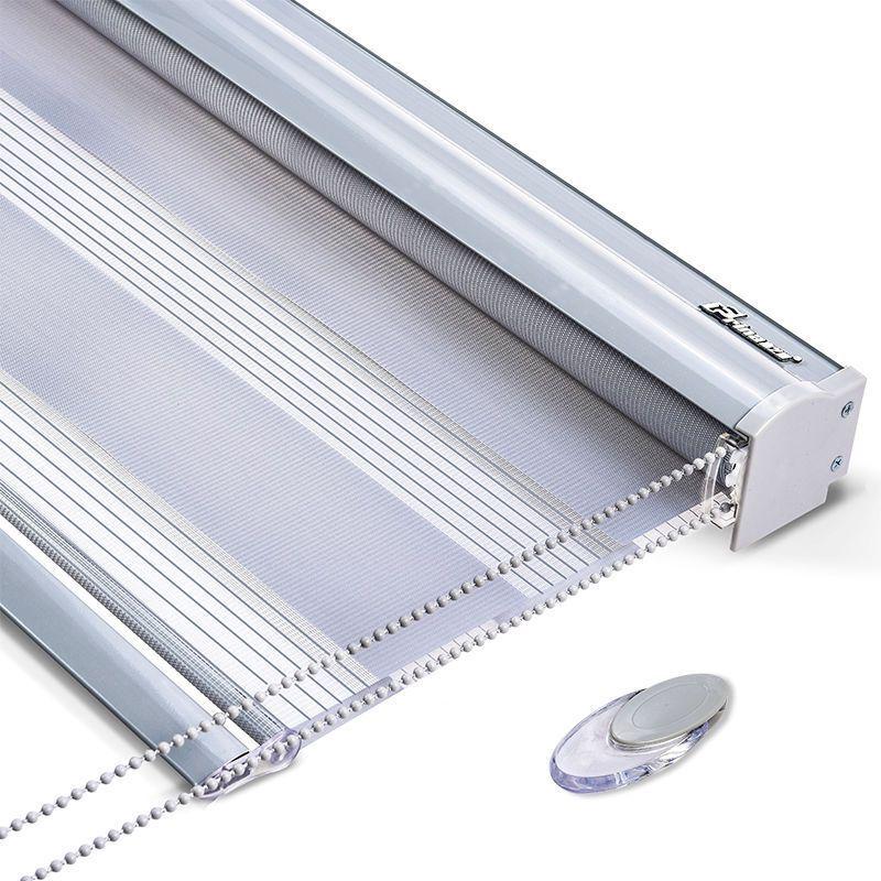 免打孔安装卷帘卷帘式百叶窗帘卧室遮光防晒隔热卫生间窗户遮挡拉