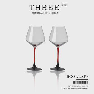 Tlife·Rcollar·酒具勃艮第红酒杯高脚杯高档醒酒器套装 | 红领