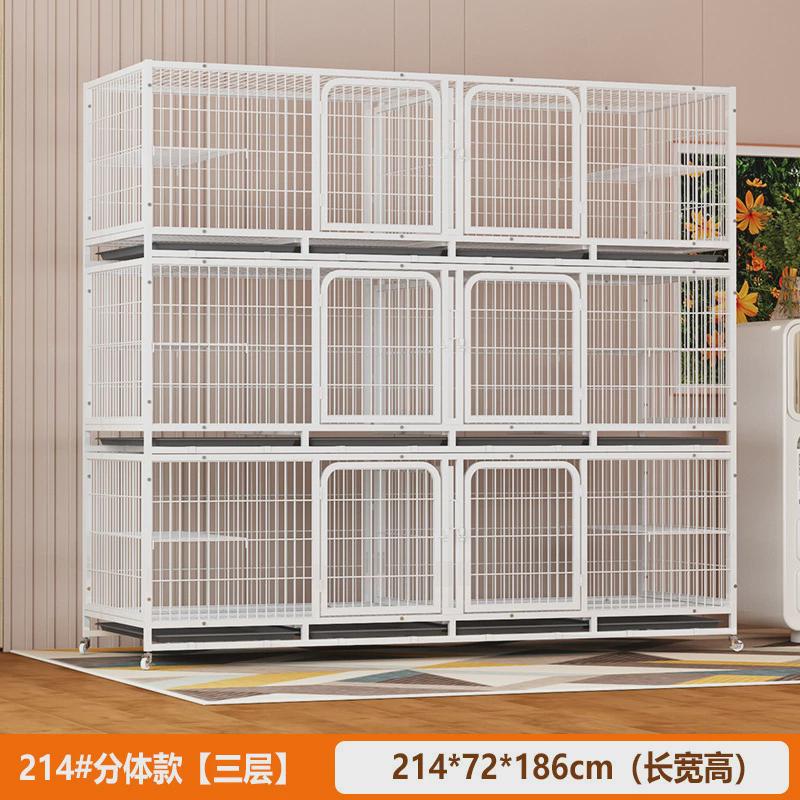 猫笼子繁殖笼猫笼室内猫舍繁育笼宠物店寄养小型犬狗笼三层宠物笼