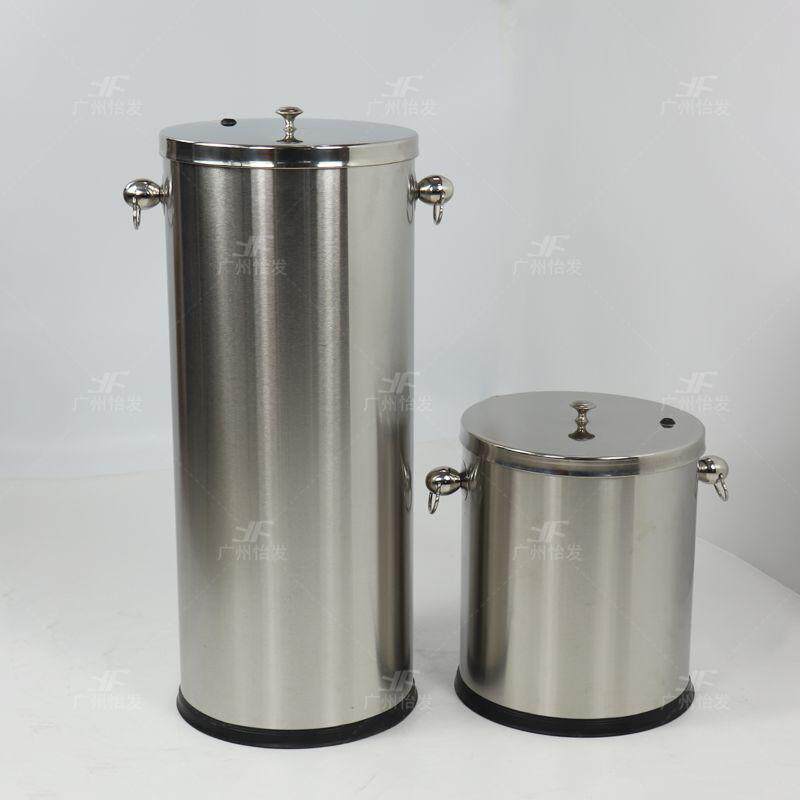 不锈钢茶水桶家用茶渣排水桶圆桶配件垃圾桶功夫茶茶叶接水废水桶
