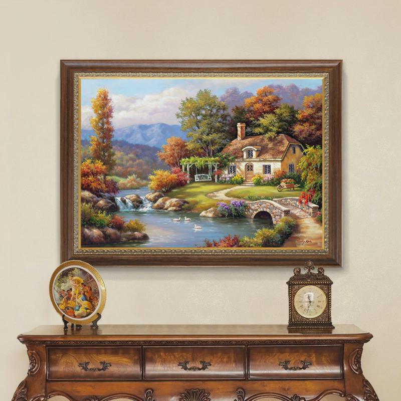 热销43N十字绣2024新款线需客厅手工自己线绣梦幻小件小幅刺绣满