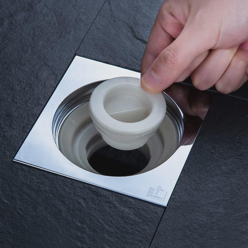 防臭地漏小号口径20mm卫生间反味下水道器胶塞盖硅虫内芯特