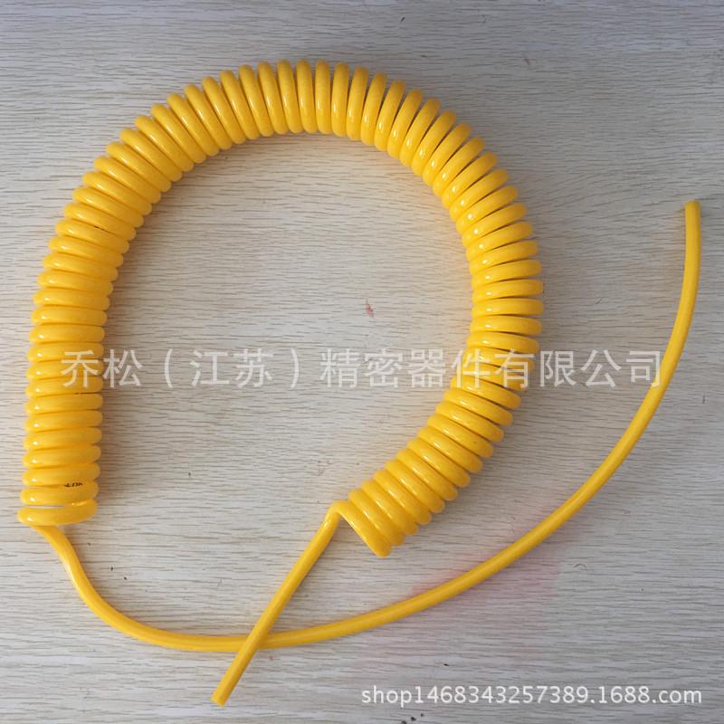 厂家直销订做气管软管pu线圈簧管透明伸缩弹软管规格齐全